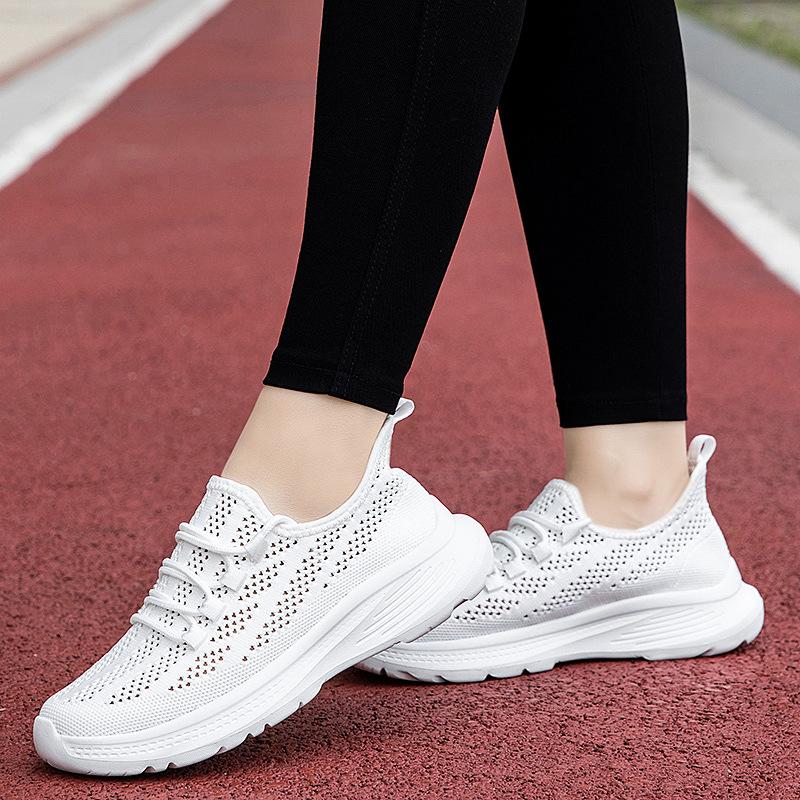 Couple Shoes Breathable Casual Sports Shoes Mesh Casual Lightweight Shock Absorbing Women's Shoes Non-slip Running Soft-soled Mesh Shoes