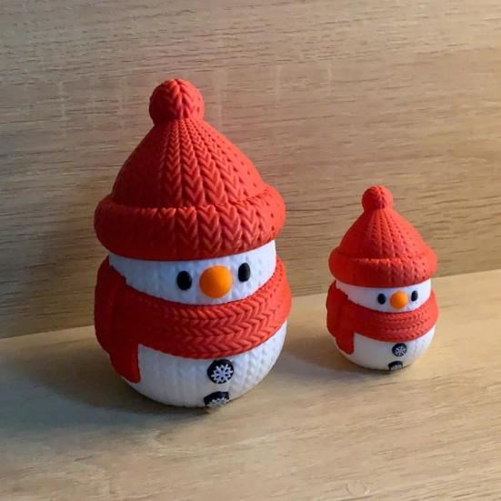 3D-печатное украшение снеговик, сделай сам, сборка, мини-текстурированная фигурка снеговика, настольное украшение снеговик для дома, офиса, стола, Рождества