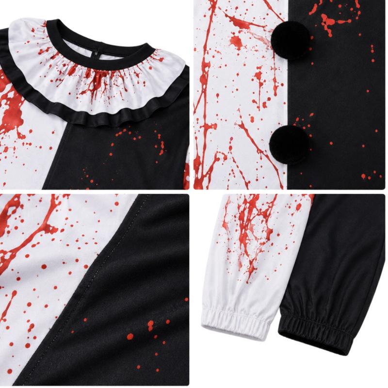 Soul Clown Bloody Costumes Halloween Cosplay Funny Party Adult Children Cosplay Costumes