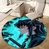 1pc Tokitou Muichirou Print Round Carpet Chair Round Carpet Suitable for Bedroom Living Room Home Decorative Carpet