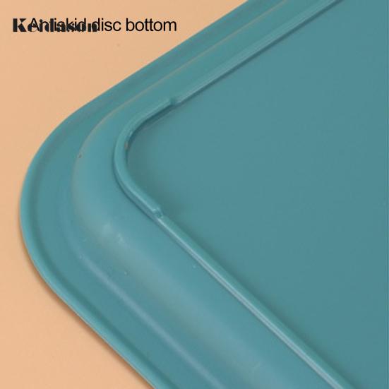 Modern Stackable Storage Rounded Texture Cup Tea Tray Food Fruit Dessert Plate Rectangular for Living Room