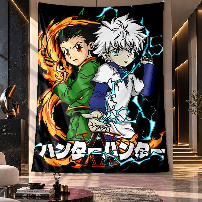 Wall Hanging Tapestry,Hunter Hunter Printed Fabric Backdrop For Dorm Room Party Decoration