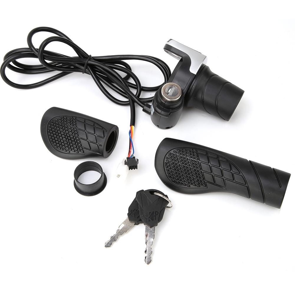 36V Электрический велосипед Велосипед Электровелосипед Ручка газа с поворотной ручкой на руле с ЖК-дисплеем и замком с ключом