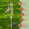 Металлическая декоративная метеостанция с солнечной подсветкой, морозостойкая, акриловая, для сада, сбор дождевой воды
