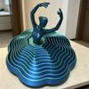 Вращающаяся балерина из 3D-печати, игрушка-спиннер, танцовщица балета, кинетическая настольная игрушка, расширенная сенсорная игрушка для снятия стресса для дома и офиса