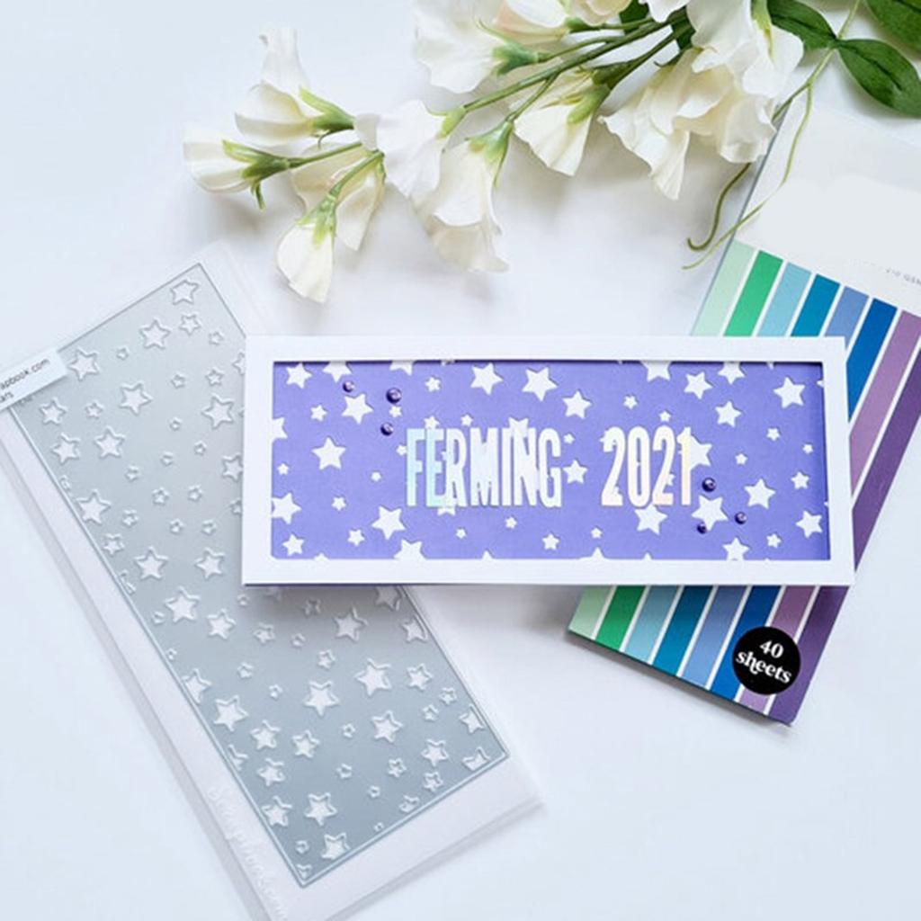 Звезды Фон Вырубные штампы Металлические вырубные штампы Шаблоны для тиснения Формы Вырубные штампы Трафареты для скрапбукинга Украшения альбома