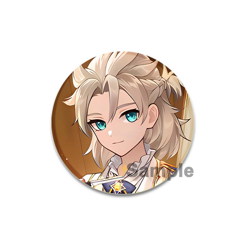 32/44/58 мм Genshin Impact Albedo Pin ручная работа брошь для одежды мультяшный косплей значок украшение на рюкзак ювелирные изделия подарок