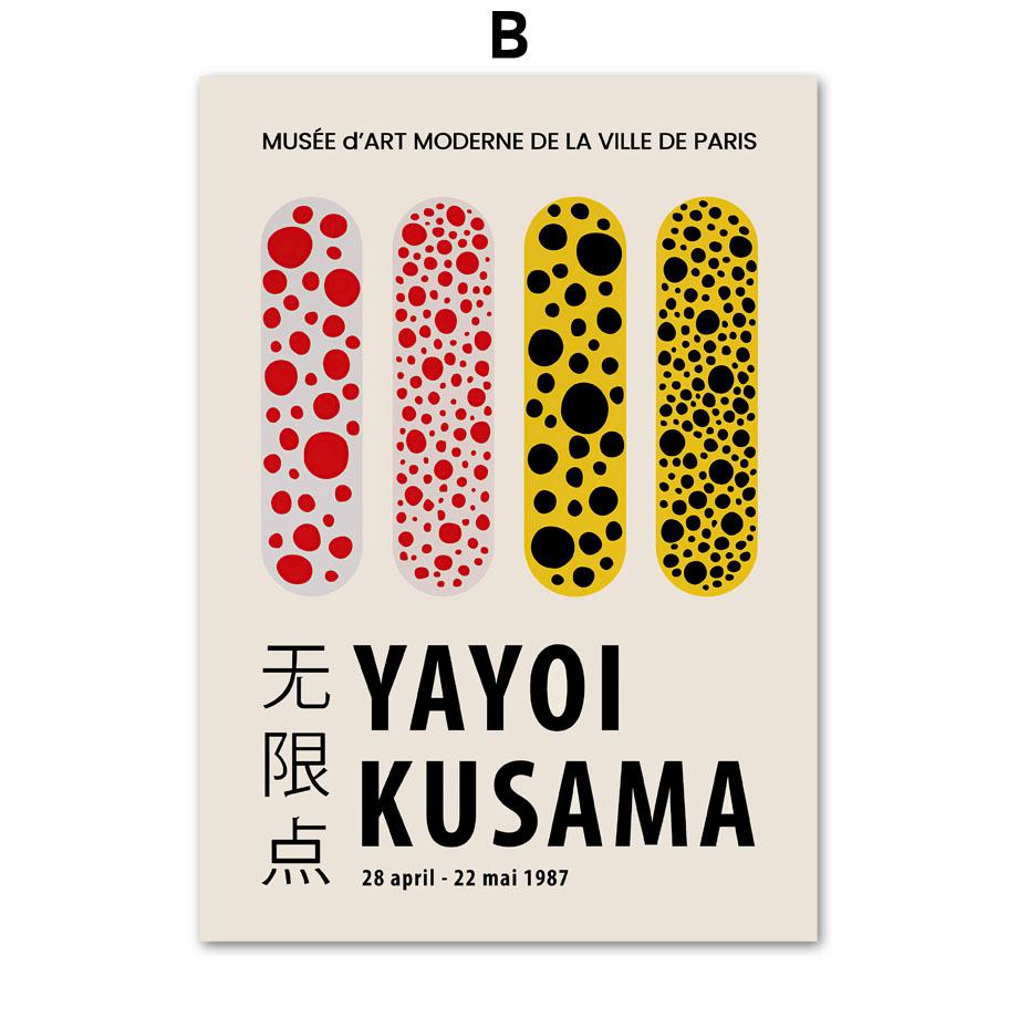 Yayoi Kusam тыквы в горошек абстрактная настенная живопись на холсте постеры на скандинавскую тему и принты настенные панно для декора гостиной