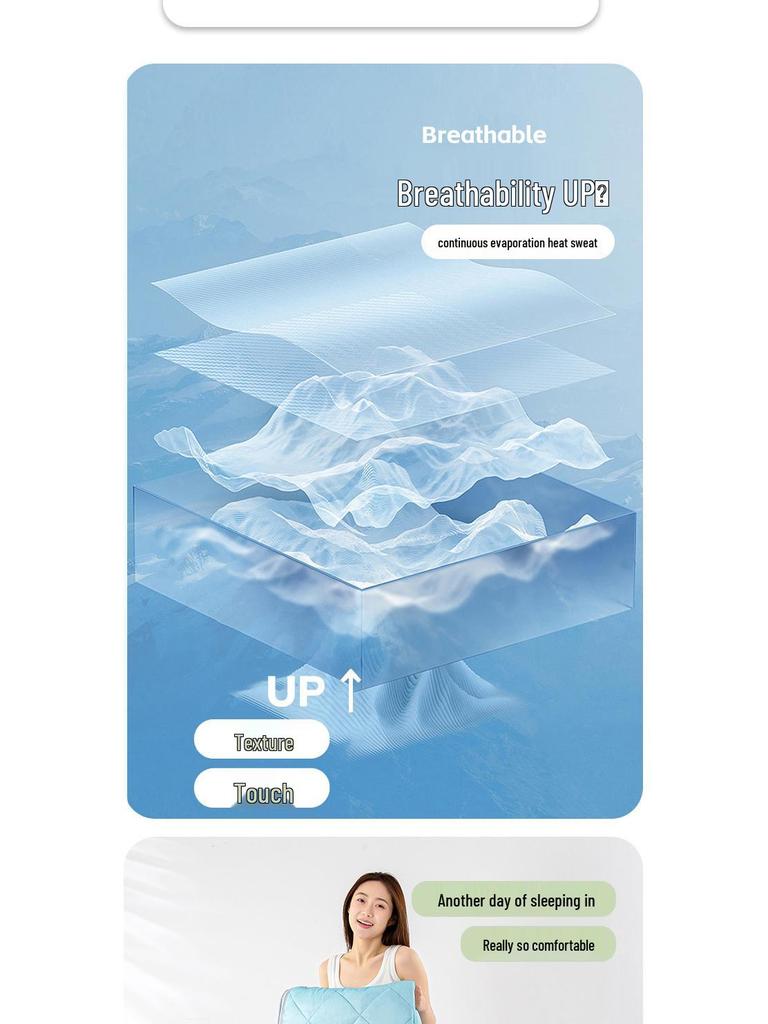 Летнее одеяло из охлаждающего шелка - Однотонное одеяло из ледяного шелка для кондиционирования воздуха для детей, Тонкое и освежающее одеяло, Идеальный летний подарок