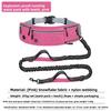Explosion-proof shock-absorbing reflective multi-functional and adjustable nylon sports waist pack with pet leash 2