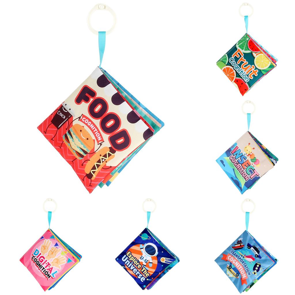 Ткань Младенческая Мягкая Ткань Книга Детские Ранние Познавательные Принадлежности Образовательные