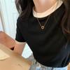 New Short-sleeved Slim Women's T-shirt Summer Basic Small Fresh Student Round Neck Top Tees
