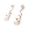 Les Trésors De Lily [I9851] - Белые серебряные серьги «Перла»