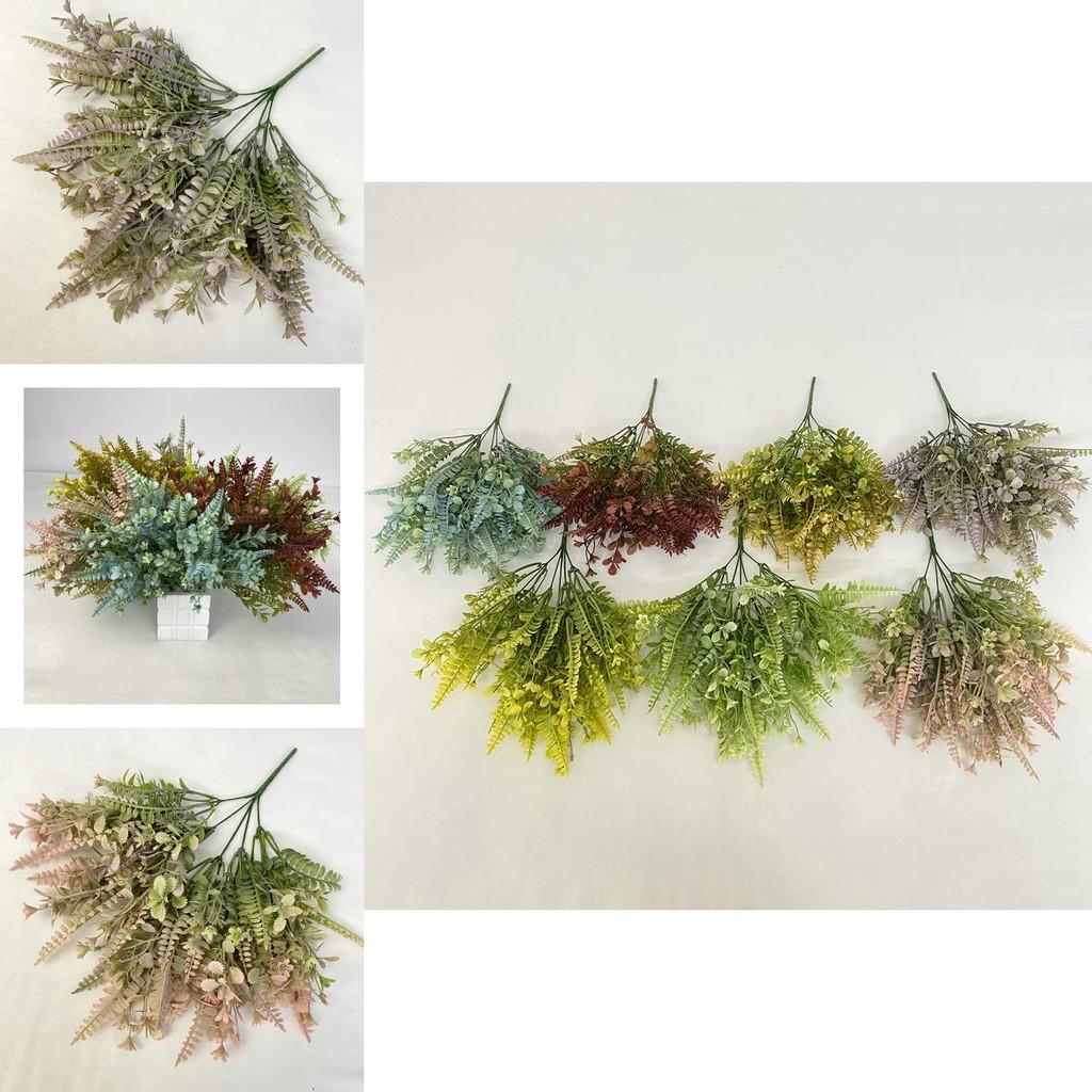 Small Toona Plastic Flower For Home Decor Wedding Photography Props Artificial Green Plant