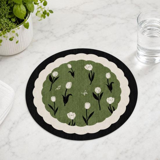Heat Insulation Mats, Wear-Resistant Stain-Proof Placemat, Anti-Scalding Kitchen Dining Protector for Tabletop Home Kitchen Bar
