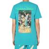 Men's Off-White C/O Virgil Abloh Skeleton Character Printing Short Sleeve Ordinary Version Blue T-Shirt OMAA027R201850143988