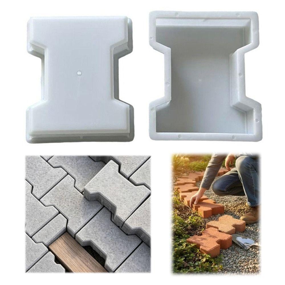 Thickened I Shape Brick Mold Plastic Concrete Paver Mold New Paving Brick Mold  Garden Walkway