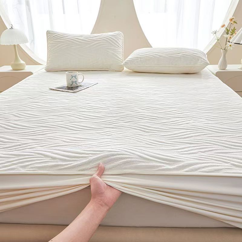 Наматрасник - Роскошный Хлопковый Защитник Матраса - Мягкий, Удобный и Дышащий Наматрасник - Матрас От Пыли, Грязи, Пролитых Жидкостей и Пятен