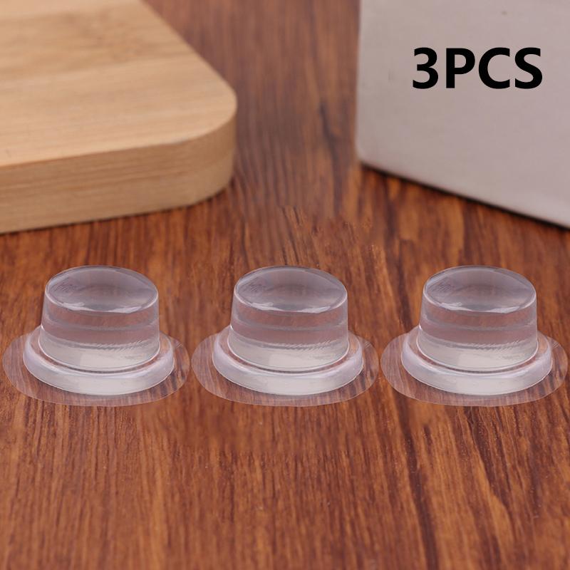 1/3/5PCS Transparent Silicone Door Stopper No Drill Anti Bump Pad For Office Home Safety Protection Dodgers Door Stop