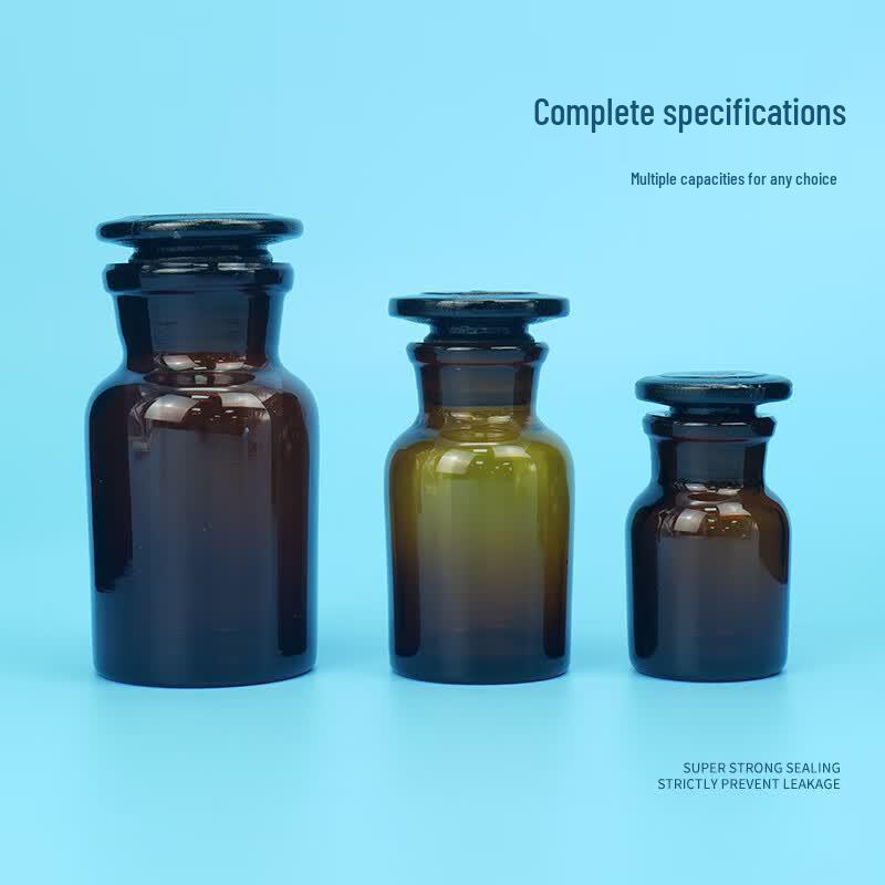 HAISIDK HKCL-261 Wide-Mouth Frosted Glass Reagent Bottle