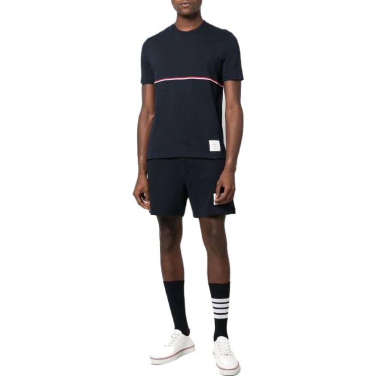 THOM BROWNE Rwb Striped Crewneck T Shirt MJS221A-J0058-415