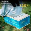 ALOCS Складной ящик для хранения, переносной прозрачный материал, многофункциональный ящик для хранения большой емкости 50 л (для кемпинга, самостоятельных туров на открытом воздухе)