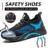 Большие размеры 39-48, легкие мужские защитные туфли, устойчивые к проколам и ударам, рабочие кроссовки со стальным носком, защитные защитные ботинки