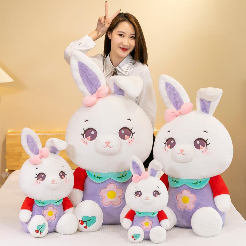 Cherry Rabbit Plush Toy Stuffed Animal With Soft Pp Cotton For Girls Sleepover Gift