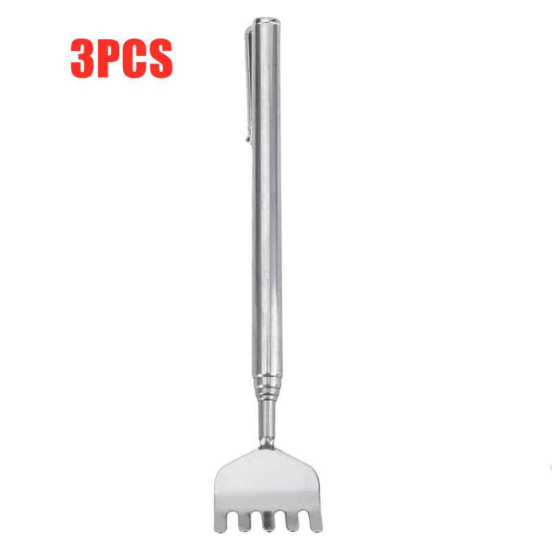 Портативный регулируемый выдвижной скребок для спины из нержавеющей стали, массажер для снятия зуда, царапающий скребок для массажа спины пожилых людей