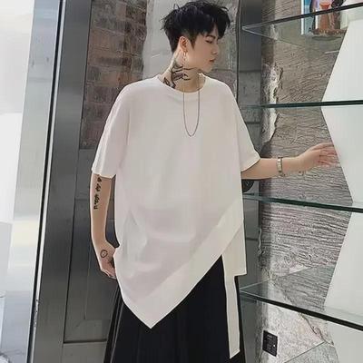 Футболка мужская Yamamoto Yohji Irregular Dark Niche Barber, большой размер, короткий рукав