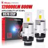 Светодиодные автомобильные фары Dualvision D2S D4S D1S D3S, лампы canbus HID D1R D3 D2R D4R LED 120000Лм 800Вт, двусторонний чип CSP 6000K 12В 24В