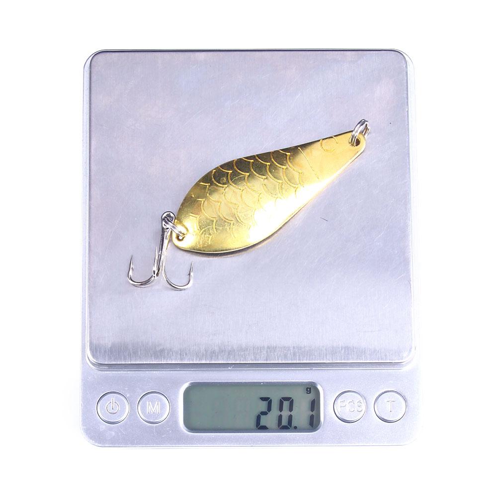 1 шт./3 шт. Ложка Джиг Форель Окунь Зимняя Снасть Рыболовная Приманка Металл Одинарный Крючок Спиннербейт Стрим Искусственная Приманка Твердый Воблер 7 см 20 г