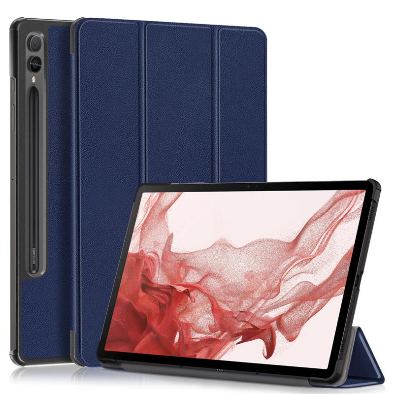 Tablet Case For Samsung Galaxy Tab S9 Plus Case 12.4 Folding Stand Hard PC Back Magnetic Book Cover For Samsung Galaxy S9 Plus Tablet Case