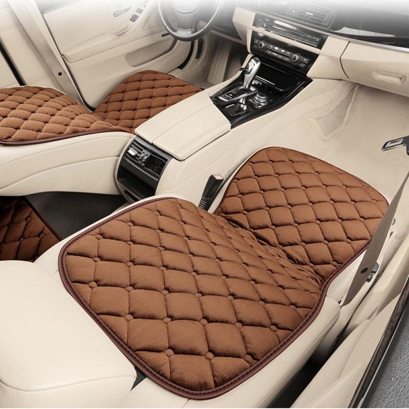 Хлопковая нескользящая подушка для сиденья автомобиля, универсальный защитный коврик для сиденья