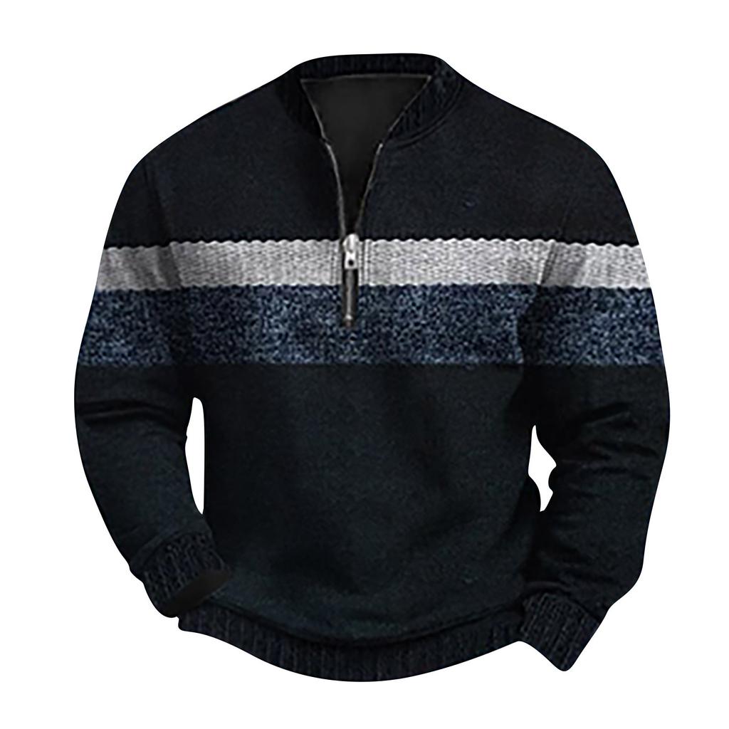 Мужская повседневная толстовка в стиле ретро с градиентным принтом