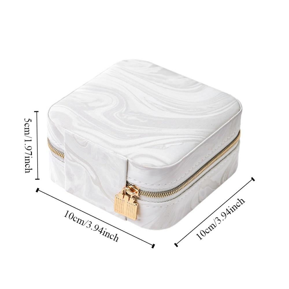 Portable Earrings Necklace Ring Jewelry Box Layered Jewelry Display Case Jewelry Storage Box Gift