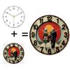 Stylish 12 Inch Round Glass Face Wall Clock Adding a Touch of Modern Sophistication