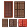 Silicone Chocolate Bars Mold Easy Release Wax Melting Mold for Sugar