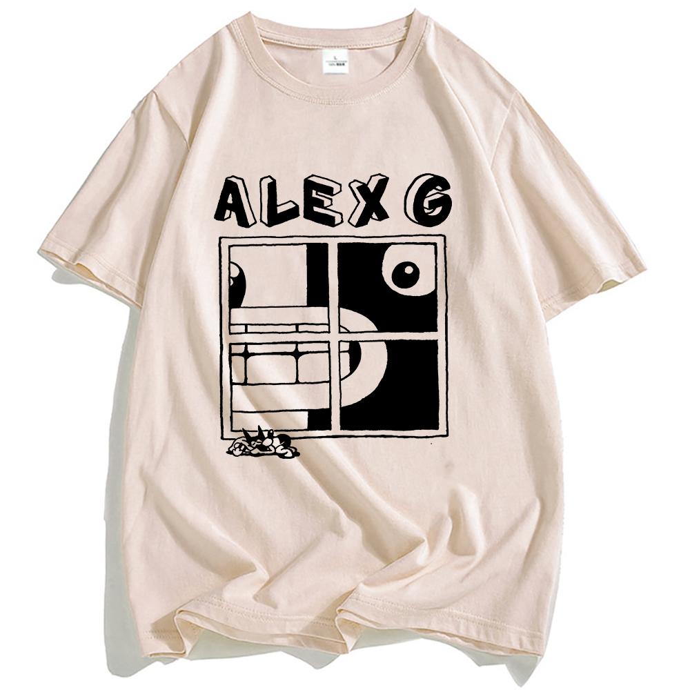 ALEX G Футболка с принтом альбома фар, летняя футболка с коротким рукавом, свободная футболка с круглым вырезом, модная мужская и женская одежда