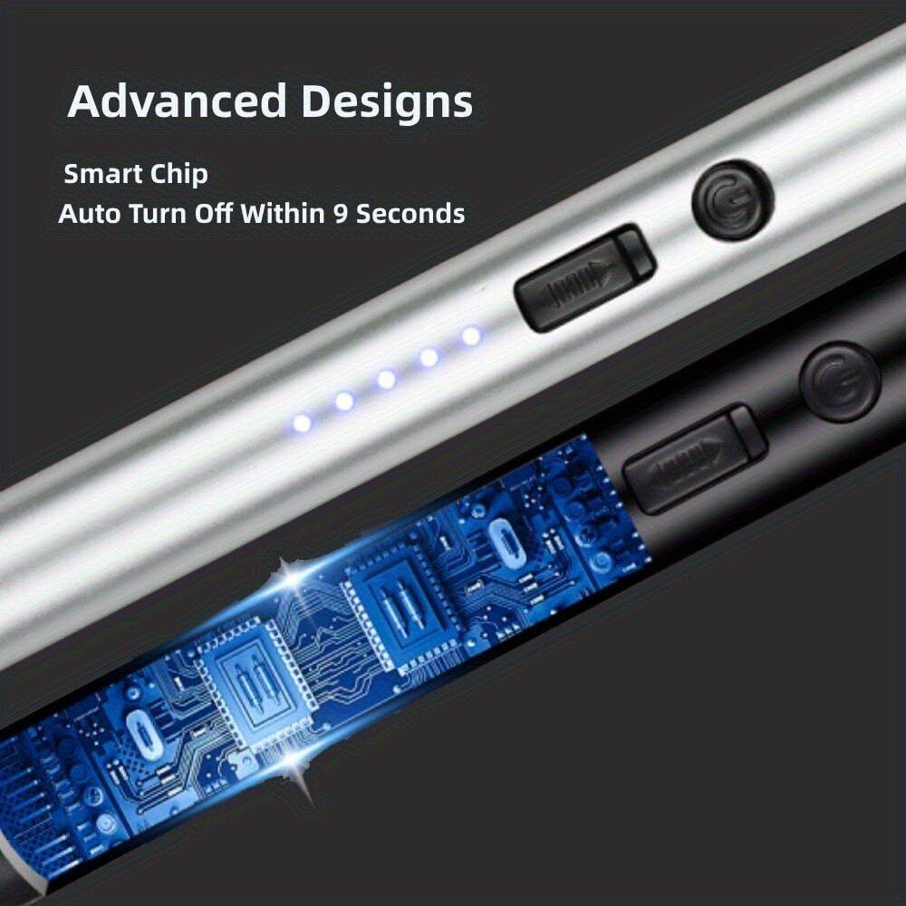 3 шт./набор Зажигалка с градиентным цветом, без пламени, с вращением на 360 градусов, Электрическая зажигалка для поджигания аромаламп, крутая зажигалка