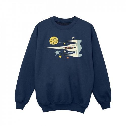 Star Wars Girls The Mandalorian Cutout Ship Sweatshirt