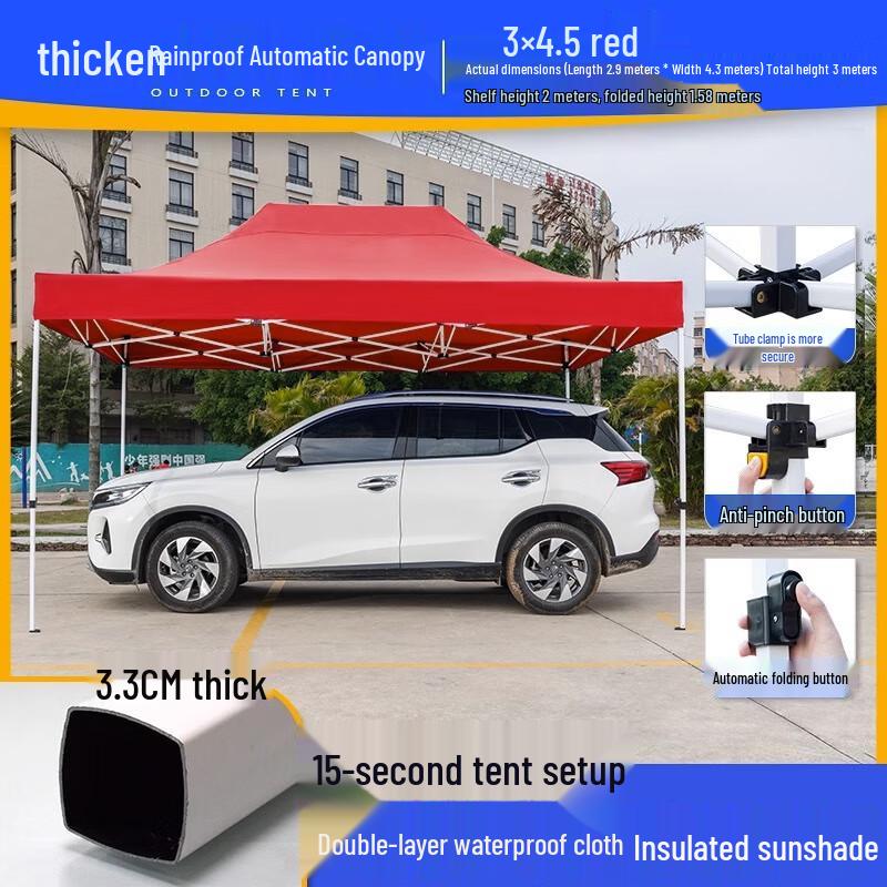Heavy-Duty Folding Outdoor Pop-Up Canopy