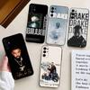 Чехол для телефона R-Rapper D-Drake для Samsung S25, S24, S21, S22, S23, S30, Ultra, S20, Plus, Fe, Lite, Note, 10, Черный чехол