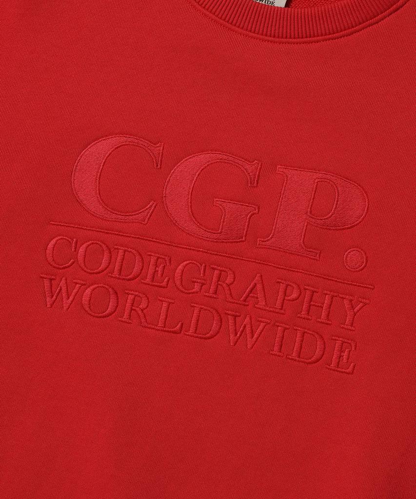 CGP (женщины) Толстовка с квадратным логотипом_Красный