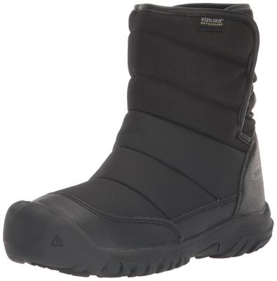 Детские ботинки KEEN PUFFRIDER WP, Черный/Стальной серый