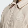 Adidas Originals Down Short Jacket 600 Fill Solid Logo Loose Down Jacket Women Jacket Off-White IK2800