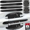 Car Door Handle Bowl Scratch Protective Stickers Carbon Fiber Protector Cars Sticker Car Handle Anti-collision Protection Strip