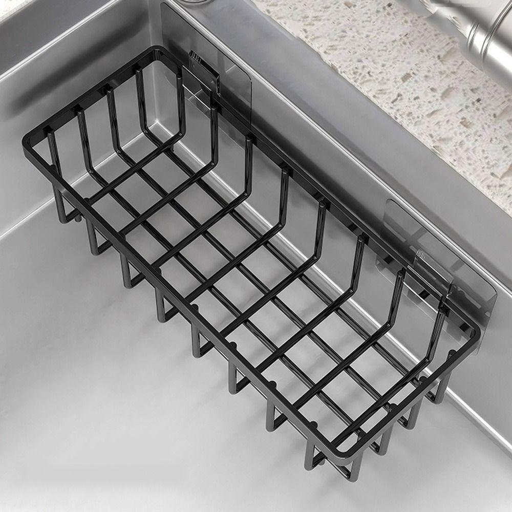 Large size Self-draining Sink Shelf Portable Soap Basket Sponge Holder  Bathroom Shampoo Shelves