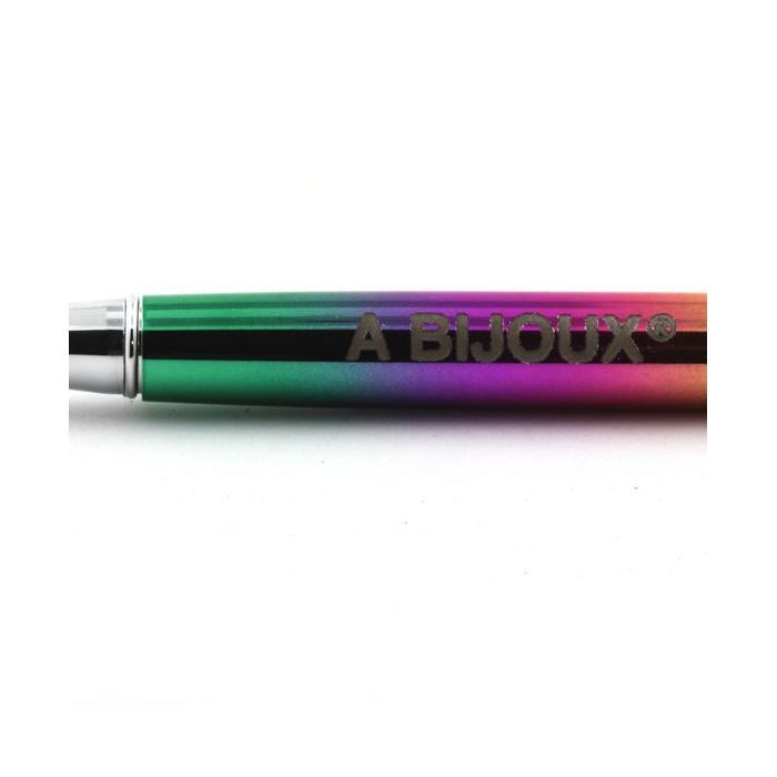 Pierres et Minéraux. Stylo minéraux Améthyste du Brésil. Couleur multicolore.