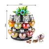 Multipurpose Plastic Big Revolving Spice Rack 16 In 1 / Masala Rack Set/Condiment Set/Spice Container (16 JAR)